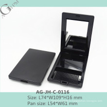 AG-JH-C-0116 cosmétique emballage Case vide Fondation personnalisé rectangulaire avec miroir